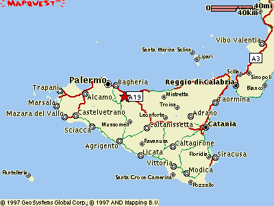 The island of Sicily featuring Caccamo